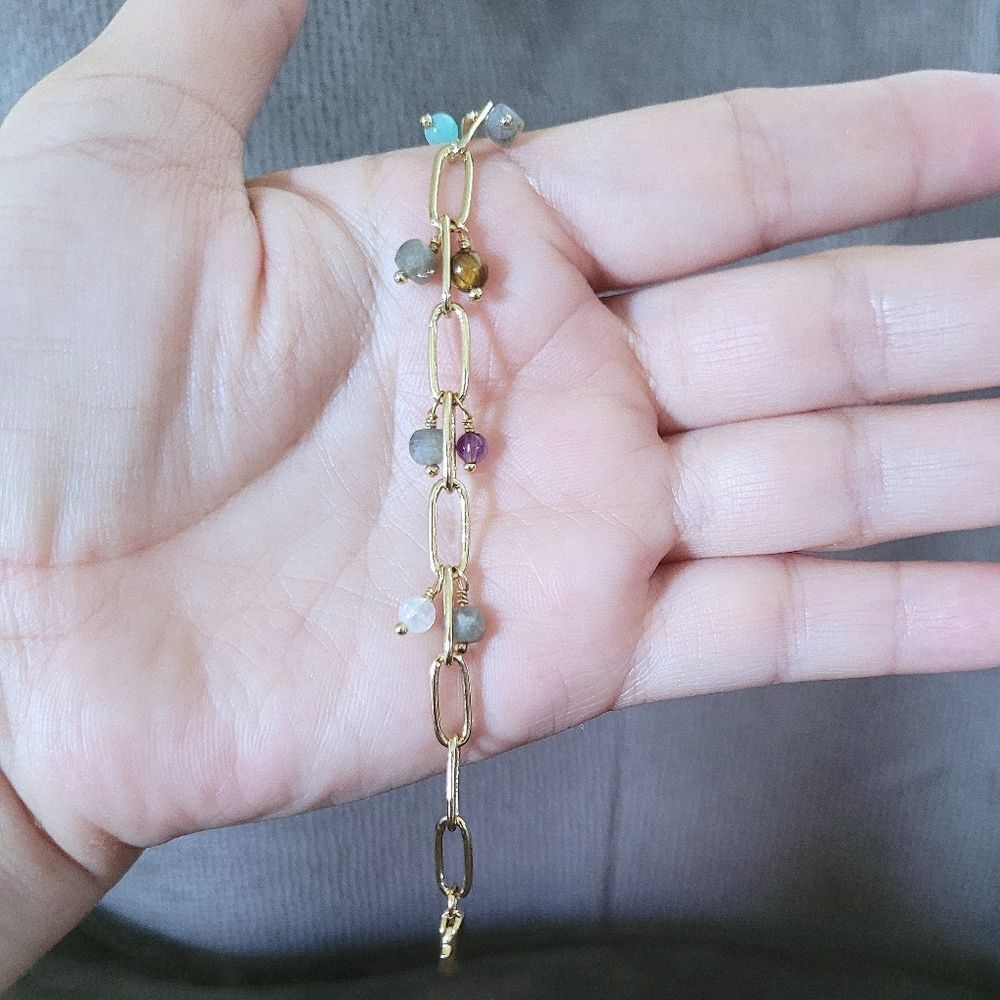✨️HP✨️ Luna🌙 Norte Multiple Gemstone Bead Bracelet - NIB - Picture 15 of 16